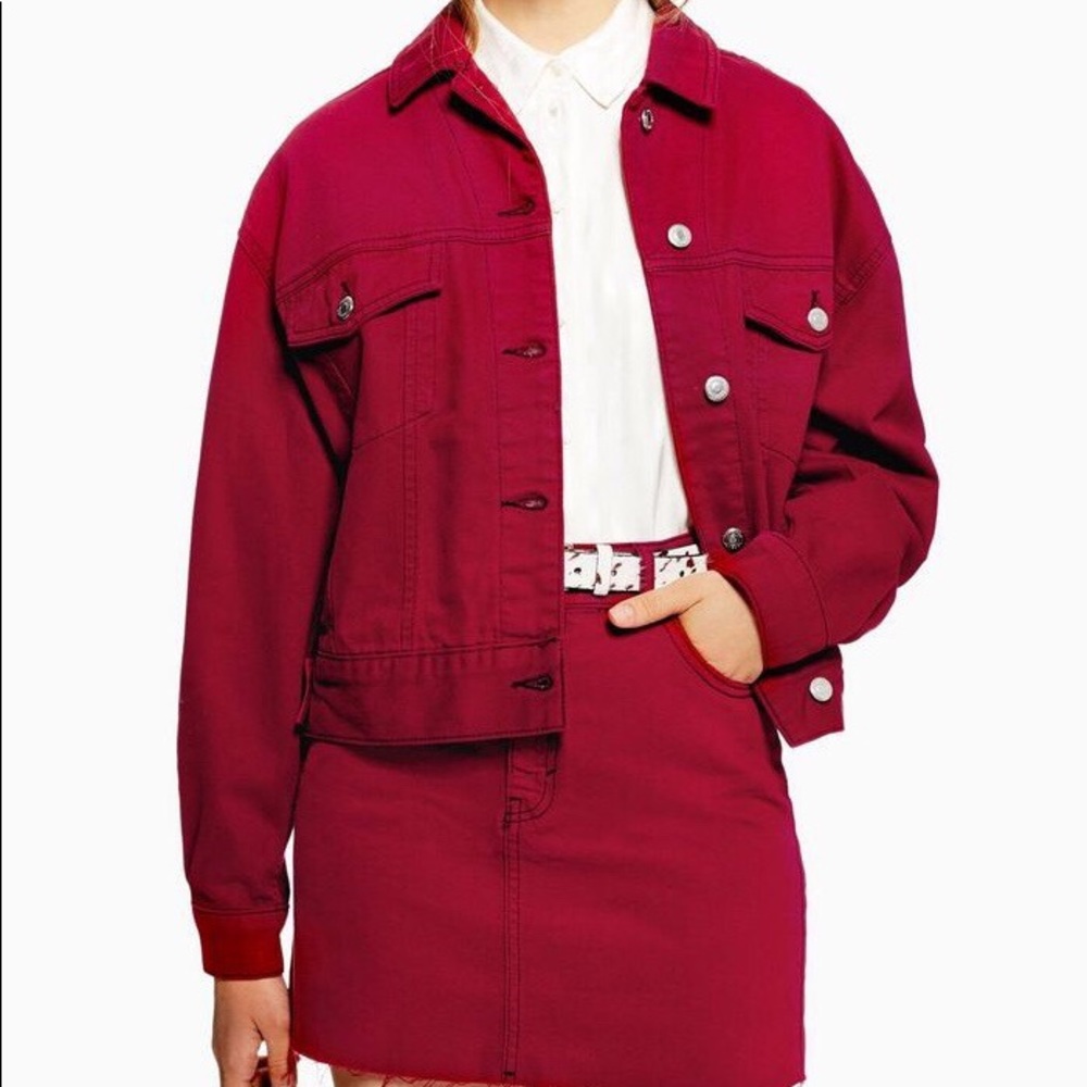 Red Jean Jacket